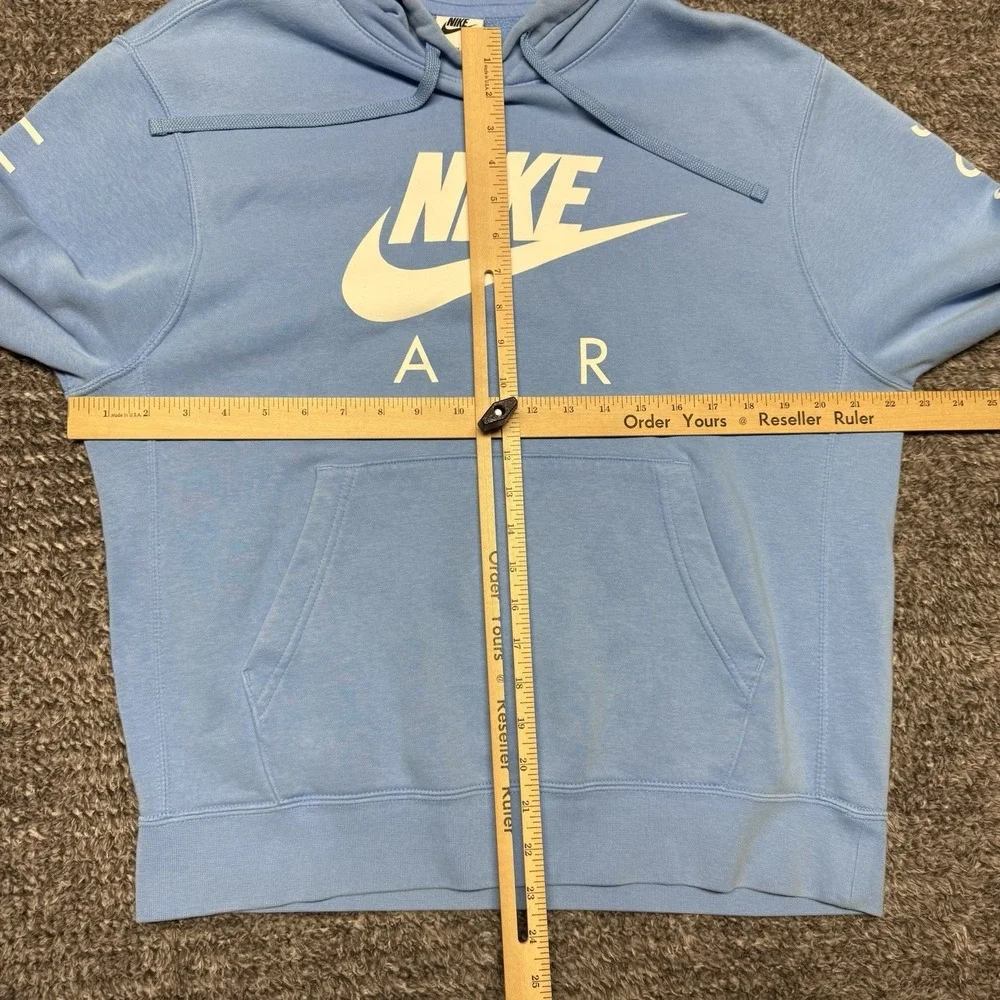 Nike Air Logo Long Sleeve Hoodie Sweatshirt‎ Light Blue Casual Medium Just Do It